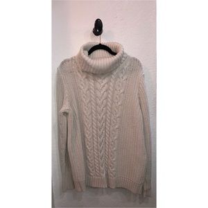 COPY - Gap Cable Knit Turtleneck Tunic Sweater White Size L